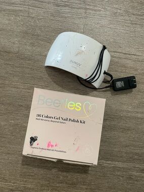 Beetles 36-Color Gel Nail Polish Kit with White SUNUV LED Lamp